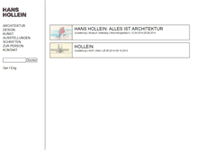 Tablet Screenshot of hollein.com